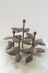 Karel Kronych, kovový model fontány realizované 1977 před OD Vltava v Praze-Modřanech