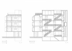 Quintana 4598, IR arquitectura, řez