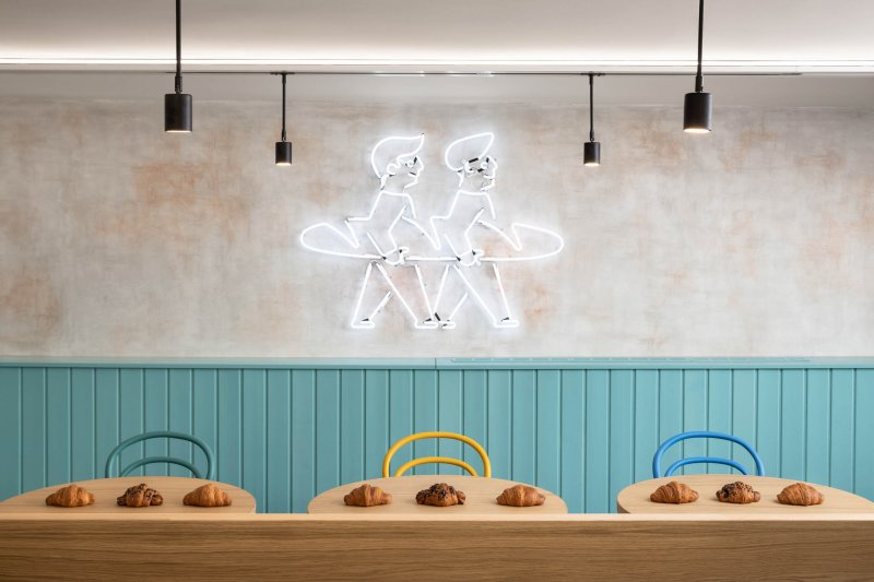 Interiér řemeslné pekárny William Thomas Artisan Bakery v Brně, Atel!er / Kateřina Horych