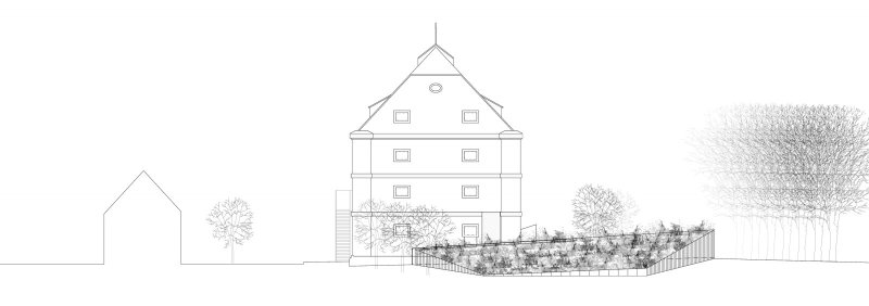 Hotel Lotrinský, EA architekti, pohled severní