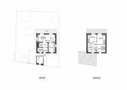 Ondřej Tuček, Rekonstrukce RD Klánovice, půdorysy - foto