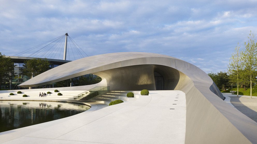 Porsche Pavilion at the Autostadt in Wolfsburg