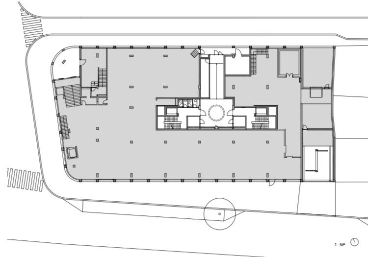 Rezidence Prachnerova, A.LT Architekti, půdorys 1NP