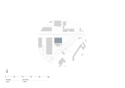 Situační výkres (Rekonstrukce bývalých železničních dílen; ASSEMBLE, Atelier Luma, BC Architects )