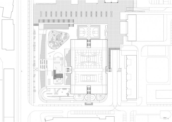 OKDR 2.0., půdorys střecha, Igor Machata