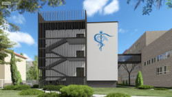 Přístavba Karvinské hornické nemocnice - vizualizace