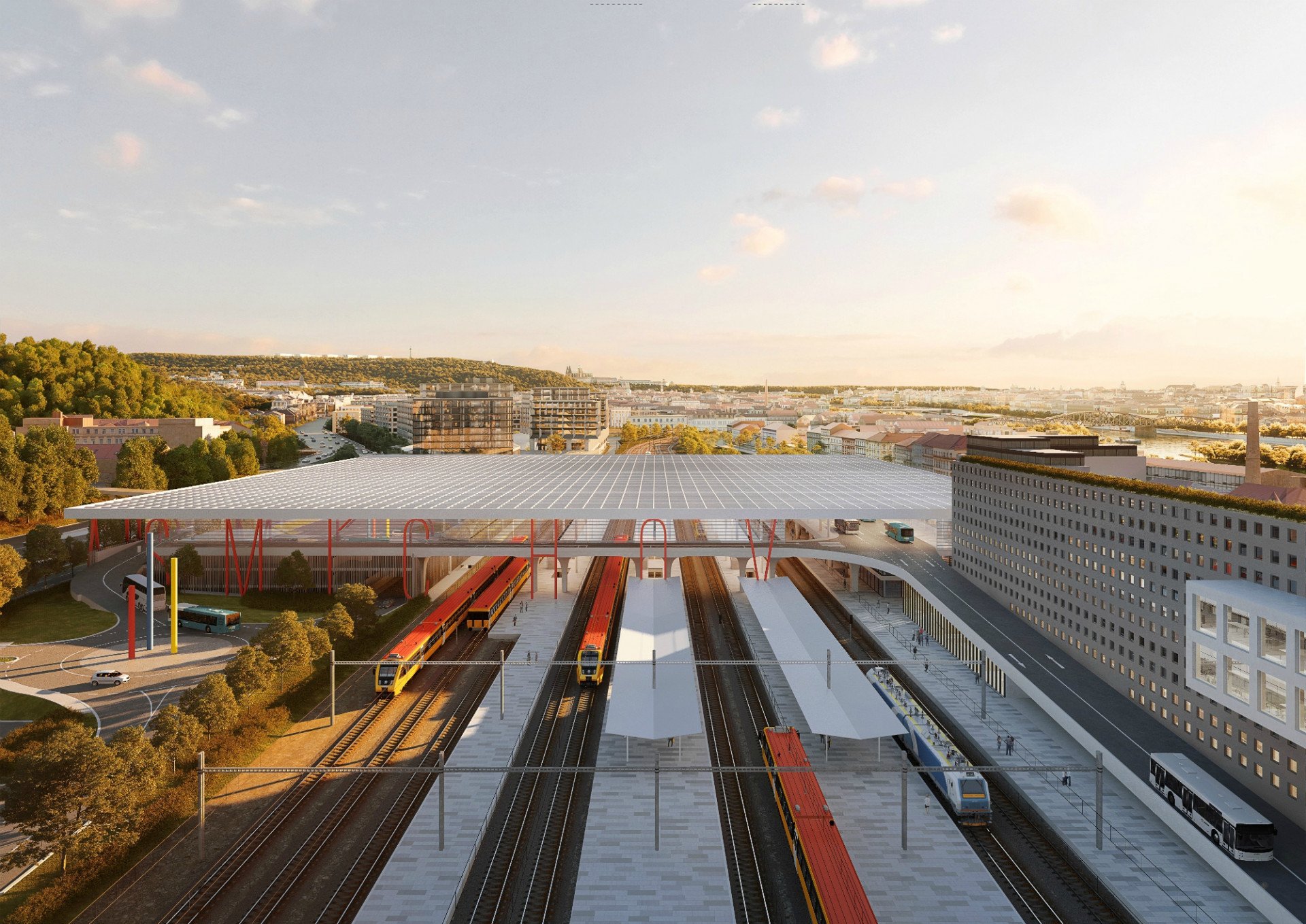 Smíchov City, vizualizace. Zdroj: Sekyra Group