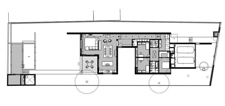 Rodinný dům Benešov, půdorys, Holiš + Šochová architekti