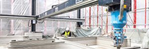 Speciální beton pro 3D tisk betonových staveb. Vyvinul ho výzkumný tým společnosti Heidelberg Materials