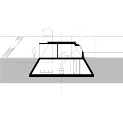 Rodinný dům Pernek, ksa_studeny: Řez