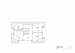 skutek architecture, Rodinný dům Mělník, půdorys 2. NP – foto