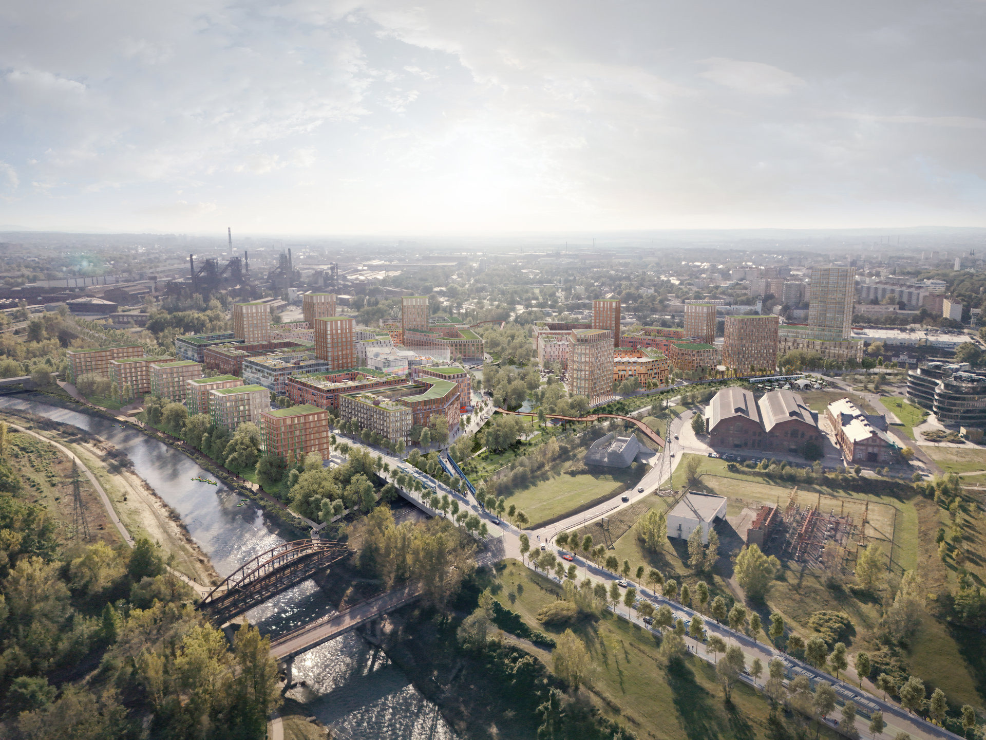 Studie proměny industriální části Ostravy. V Ostravě se uskuteční konference Urbanscapes 2026. Vystoupí i Mads Kjær Ravn, jeden z autorů této transformace.