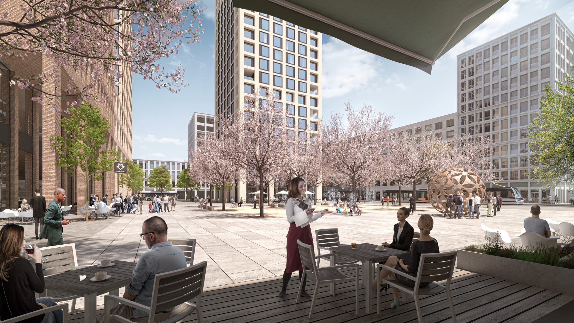 Nové Dvory - náměstí