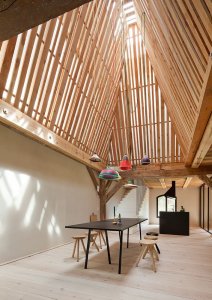 Thomas Kröger Architekten, rekonstrukce stodoly ve Fergitz, foto