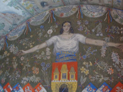 František Kysela, nástěnná malba v zámku v Novém Městě nad Metují - foto
