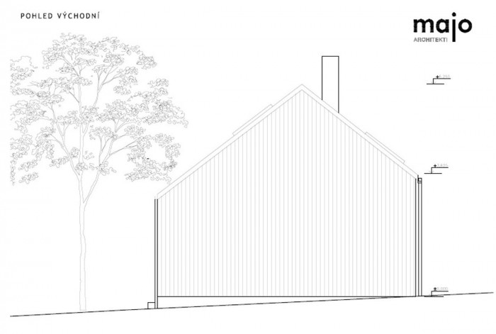 Dům pod třešní, pohled východní, MAJO
