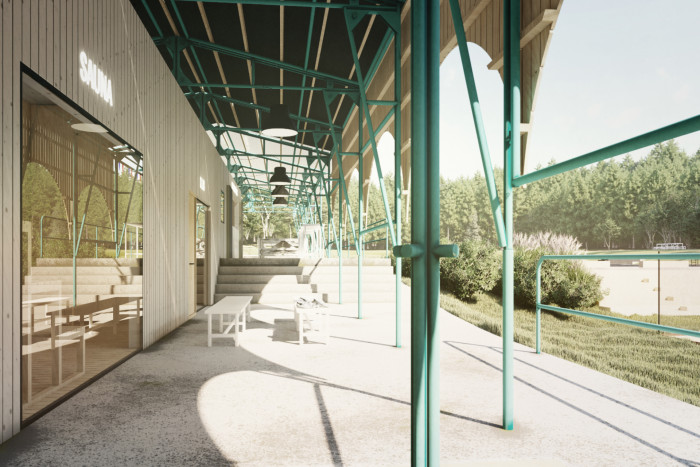 Lesní Koupaliště, Mjölk architekti, vizualizace