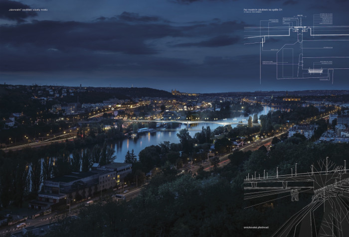 Návrh Dvoreckého mostu v Praze, Atelier 6 & TUBES.