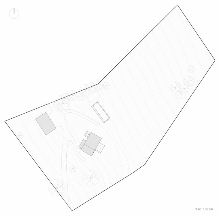 Rodinný dům Krásná, BARAAK Architekti / Barbora Kopečná, situace