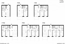 Seestadt Aspern, bytový komplex D12, půdorysy, Querkraft