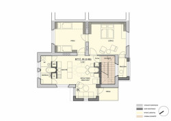 studio AEIOU, Rekonstrukce rodinného domu Lerchova, půdorys 2. NP – foto