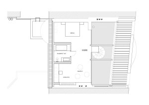 PLATFORMA ARCHITEKTI, dům s loftem v Ostravě, 6.NP, výkres
