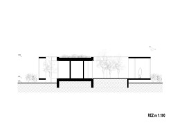 Rodinný dům v obci Borinka na Slovensku, ateliér Kubis Architekti: Řez