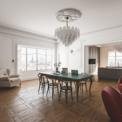 Byt s klasicistní inspirací v Paříži