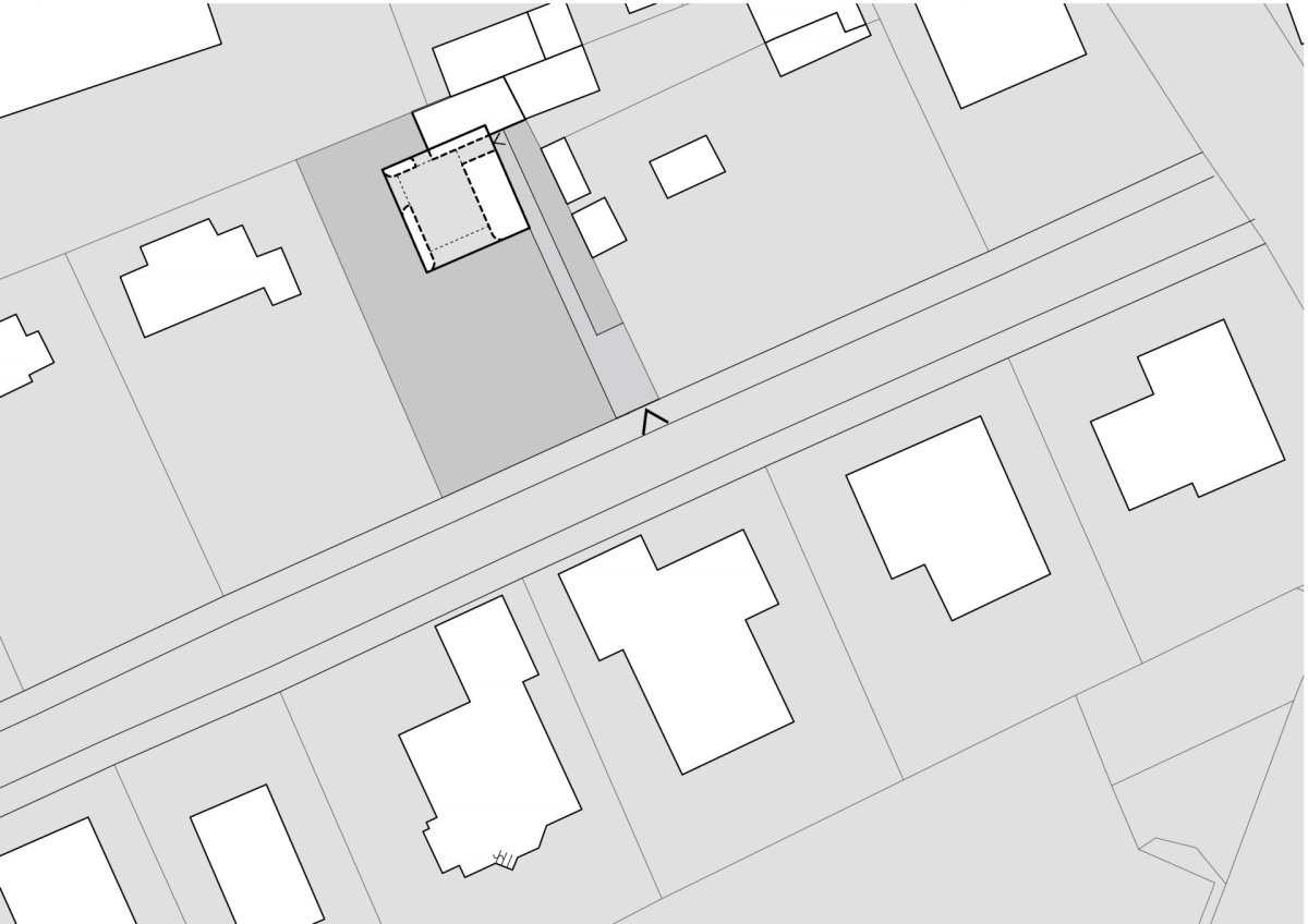 Situace (Rodinný dům v Radotíně, Papundekl architekti)