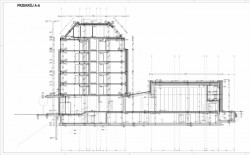 Hotel Bridge, Vratislav, FORUM architekci - řez