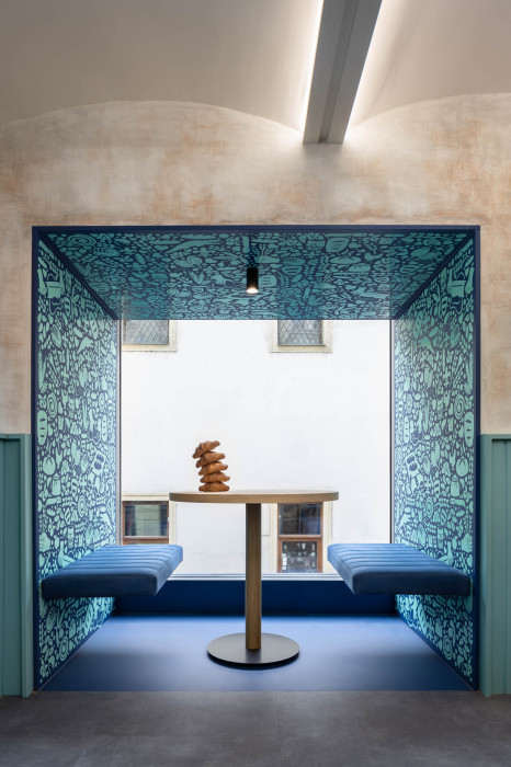 Interiér řemeslné pekárny William Thomas Artisan Bakery v Brně, Atel!er / Kateřina Horych