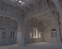 Libušín - prostorová vizualizace v průběhu projekčních prací.