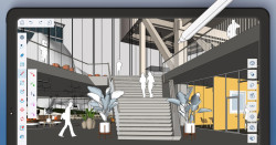 SketchUp neustále pracuje na vylepšeních spolu s aktuálními technologickými trendy a stále více zapojuje AI do funkcí a nástrojů.