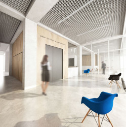 bod architekti, Nová radnice pro Prahu 7, přízemí // 1. místo – foto