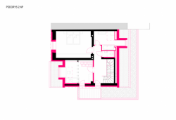 ARCHANTI, Rekonstrukce rodinného domu v Brně, půdorys 2. NP – foto