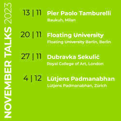 Přednáškový cyklus November Talks s podtitulem „On teaching“ odstartuje 13. listopadu.