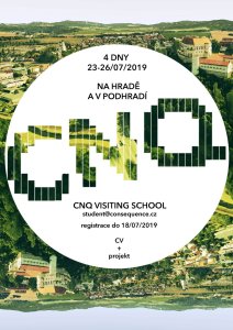 CNQ VISITING SCHOOL - LETOVICE 23-26/07/2019, pozvánka na workshop.
