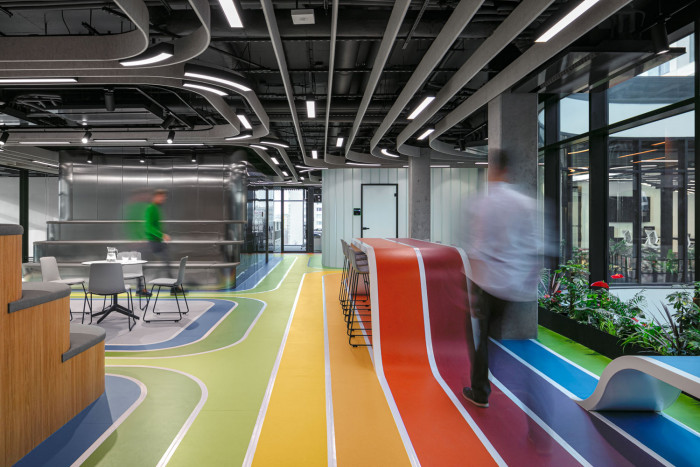 Kancelářské prostory Livesport v Praze od studia Reaktor