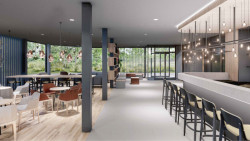 Restaurace v rámci hotelu (vizualizace)