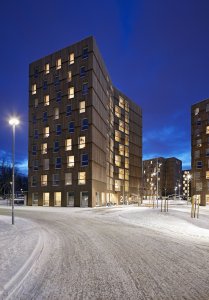 MDH Arkitekter SA, Masu planning, dřevěné věže Moholt 50|50, foto