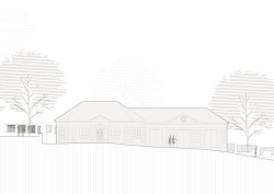 Jižní pohled (Smuteční síň ve Vimperku, Jakub Vašek)