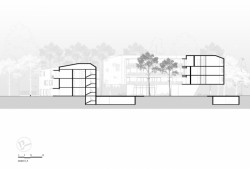 Studie bytových domů Sokolov, řez, Petr Tuček, object-e