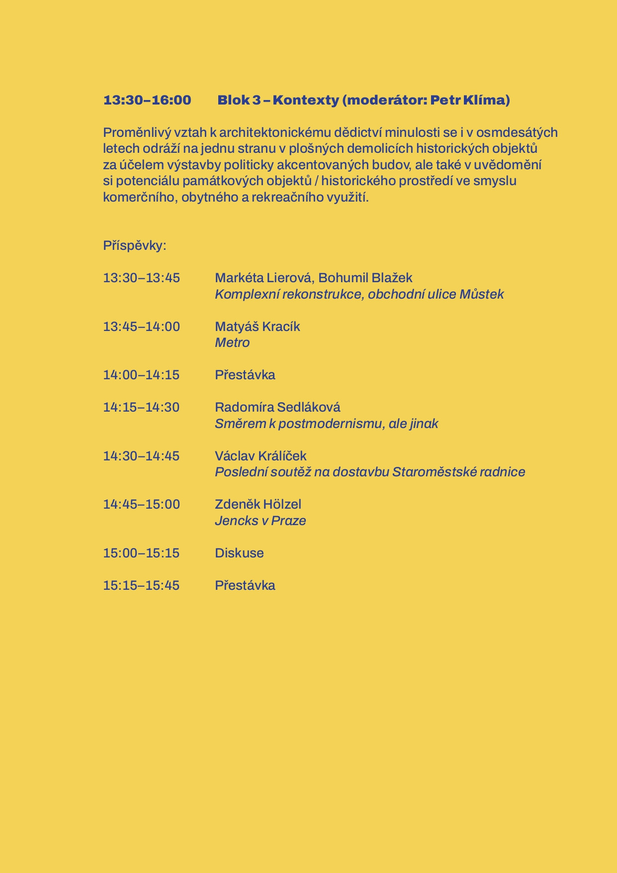 Ústav teorie dějin a architektury FA ČVUT pořádá konferenci Architektura osmdesátých let v České republice