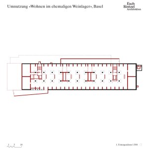 1. PP (Konverze skladu vína na komunitní bydlení; Esch Sintzel Architekten)