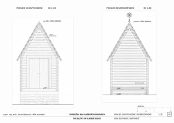 Jana Krákorová (ABM architekti), Zvonička na Vlašských Boudách, pohledy JV a SZ – foto