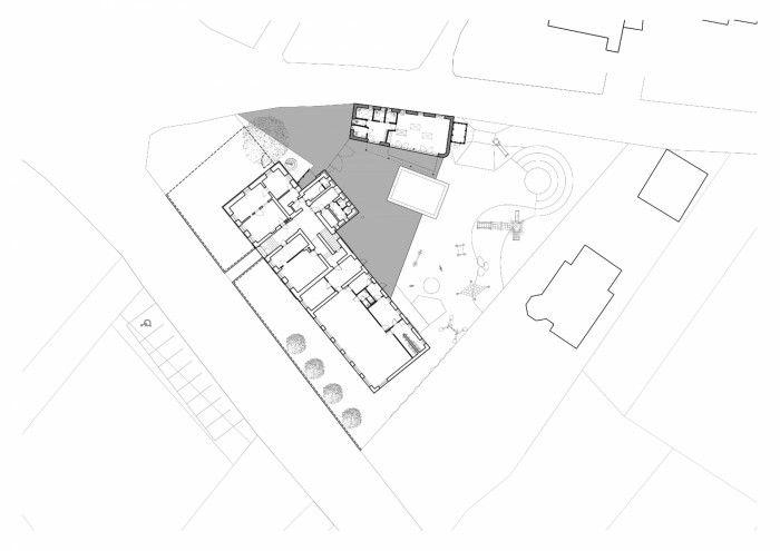 ZŠ Oslavice, David Prudík architekti, situace