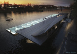 Plovoucí lázně na Rašínově nábřeží, Petr Janda/Brainwork