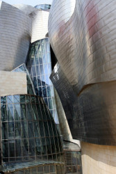 Frank Gehry, Guggenheimovo muzeum v Bilbau, vstupní portál, foto