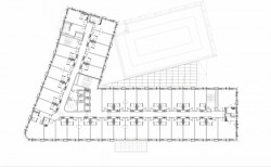 Hotel Bridge, Vratislav, FORUM architekci - půdorys typického podlaží