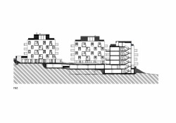 Zahradné vily, řez, Vavrica architekti